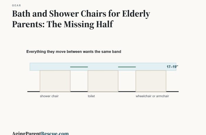 Bath and Shower Chairs for Elderly Parents: The Missing Half